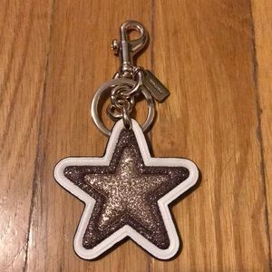 Coach Star Glitter Key Chain / Bag Charm